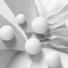 Фотообои листовые 3D Шары и волны 21век