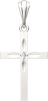 Крестик из белого золота 4Б0001/б 21век