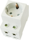 Розетка на DIN-рейку 775001 21век