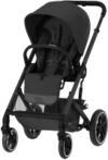 Детская прогулочная коляска Balios S Lux BLK с дождевиком 21век