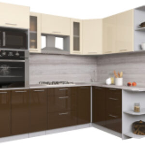 Готовая кухня Мила Gloss 1.68x2.4 правая 21век