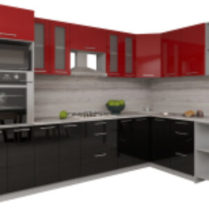 Готовая кухня Мила Gloss 1.68x3.0 правая 21век