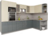 Готовая кухня Мила Gloss 1.68x3.2 правая 21век