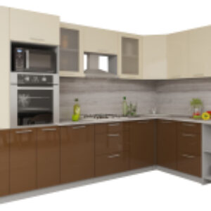 Готовая кухня Мила Gloss 1.68x3.2 правая 21век