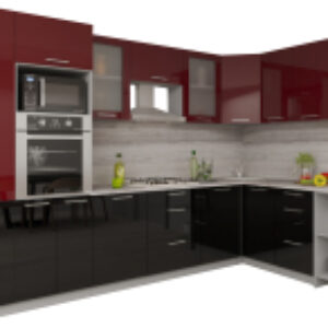 Готовая кухня Мила Gloss 1.68x3.2 правая 21век