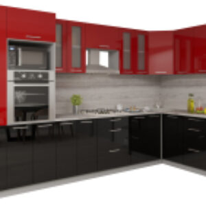 Готовая кухня Мила Gloss 1.68x3.4 правая 21век