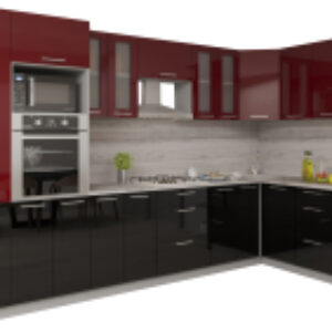 Готовая кухня Мила Gloss 1.68x3.4 правая 21век