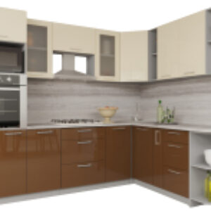 Готовая кухня Мила Gloss 1.88x2.6 правая 21век