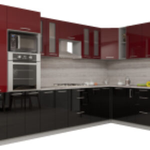 Готовая кухня Мила Gloss 1.88x3.4 правая 21век