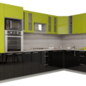 Готовая кухня Мила Gloss 1.88x3.4 правая 21век