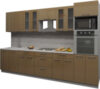 Готовая кухня Мила Gloss 3.2 21век