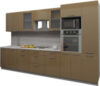 Готовая кухня Мила Gloss 3.4 21век