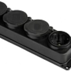 Розетка PROxima 4-м 2P+PE 16A 230В IP44 / RPS-020-16-230-44 21век