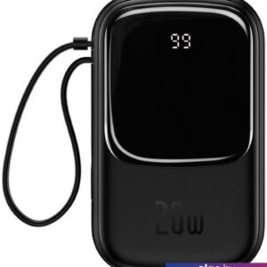 Внешний аккумулятор Baseus Qpow Pro Digital Display Fast Charge 10000mAh 20W (черный)