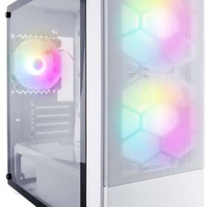 Корпус 1stPlayer Firebase X4-M-WH-2F1P-W-1F1-W