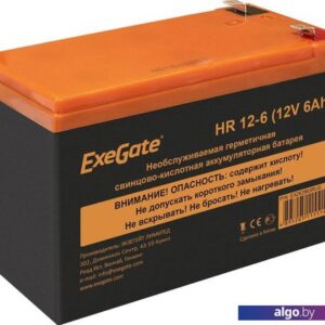 Аккумулятор для ИБП ExeGate HR 12-6 F2+F1- (12В