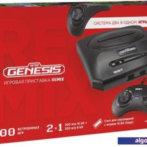 Игровая приставка Retro Genesis Remix (300 игр 16 bit + 300 игр 8 bit)