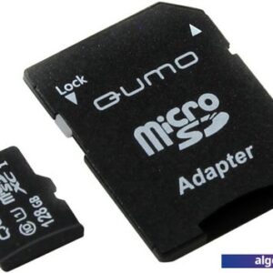 Карта памяти QUMO QM128GMICSDXC10U1 microSDXC 128GB + адаптер