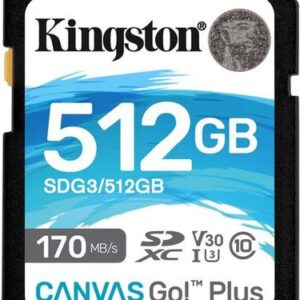 Карта памяти Kingston Canvas Go! Plus SDXC 512GB