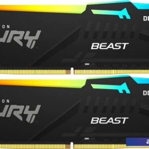 Оперативная память Kingston FURY Beast RGB 2x16ГБ DDR5 5200 МГц KF552C40BBAK2-32