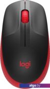 Мышь Logitech M190 (черный/красный)