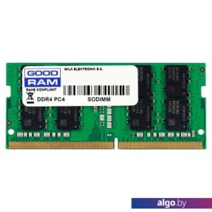 Оперативная память GOODRAM 4GB DDR4 SODIMM PC4-21300 GR2666S464L19S/4G