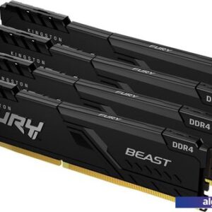 Оперативная память Kingston FURY Beast 4x16GB DDR4 PC4-25600 KF432C16BB1K4/64