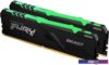 Оперативная память Kingston FURY Beast RGB 2x8GB DDR4 PC4-29800 KF437C19BBAK2/16