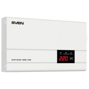Стабилизатор напряжения SVEN AVR SLIM-500 LCD
