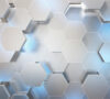 Фотообои листовые 3D Шестиугольники 21век