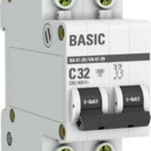 Выключатель автоматический ВА 47-29 2P 32A (C) 4.5кА / mcb4729-2-32C 21век
