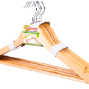 Набор деревянных вешалок-плечиков Эконом р. 48-50 / 604895 21век