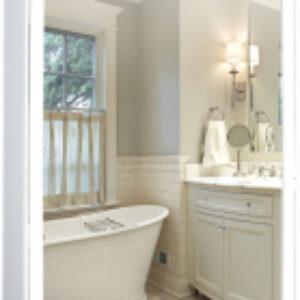 Шкаф с зеркалом для ванной Киото 60 / LED-00002358 21век