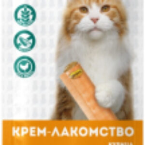 Лакомство для кошек Крем-лакомство с курицей / 703836 21век