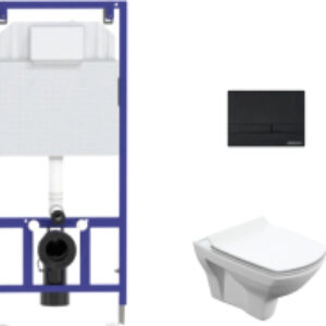 Унитаз подвесной с инсталляцией Carina S-MZ-CARINA-XL-COn-S-DL-w + 525 040000 + F5 040055 21век