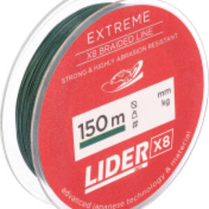 Леска плетеная Lider Extreme X8 Green 0.18мм 150м / X8MG-018 21век