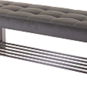 Банкетка Lux 4 ткань с полкой / 4.2Б120222 21век