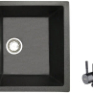 Мойка кухонная со смесителем Vega R + смеситель W4998-4-25 21век