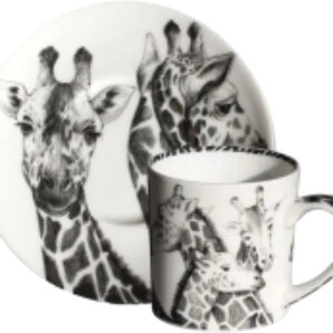 Чашка с блюдцем Wild Spirit Giraffe 12-1-91-B 21век