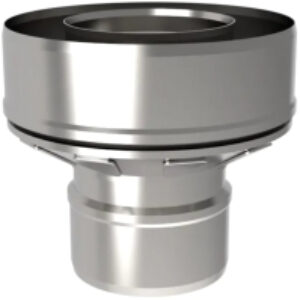 Переходник для дымохода 115x200 AISI 430/430 0.8мм/0.5мм (П-М) (К) тип 2 21век