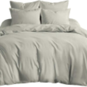 Комплект постельного белья Серый Поплин гл/кр 2 сп. Евро 70x70 / 606 21век