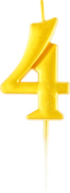 Свеча для торта Цифра 4 / MS_59471 21век