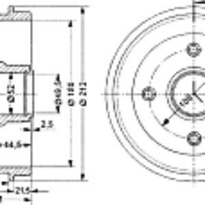 Тормозной барабан 60253705SX 21век