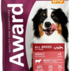 Сухой корм для собак Adult All Breed с говядиной и курицей с доб. брокколи и черники 21век