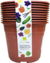 Набор горшков для рассады Color 13x10.5см 1л 21век