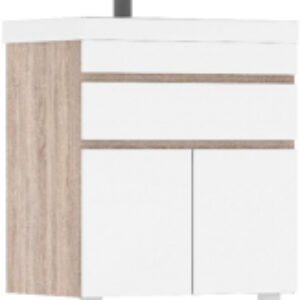 Тумба с умывальником Conty 80.2D.1Y Lake 80 21век