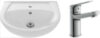 Умывальник со смесителем Erica 55 / S-UM-ERI-55-1-W + 63034 21век