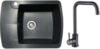 Мойка кухонная со смесителем Flexi R + смеситель W4998-4-25 21век