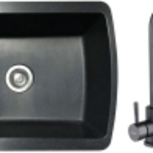 Мойка кухонная со смесителем Flexi R + смеситель W4998-4-25 21век