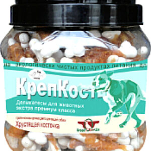 Лакомство для собак Крепкость Кальцевая косточка с уткой 21век